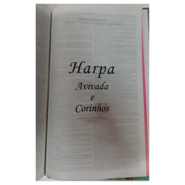 Bíblia Sagrada Rosa De Saron | Arc Harpa Avivada E Corinhos Sankto - Imagem 7