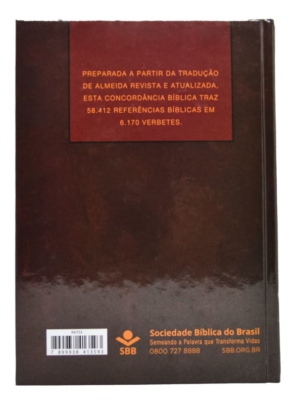 Livro Chave Bíblica Sbb Capa Dura Concordância - Imagem 2