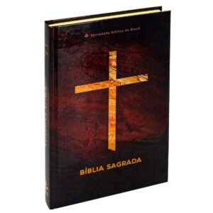 Bíblia Sagrada Arc Capa Dura Premium Cruz Mármore