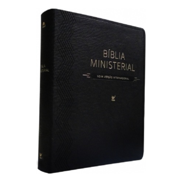 Bíblia Ministerial Nvi Capa Couro Sintético Preto Luxo