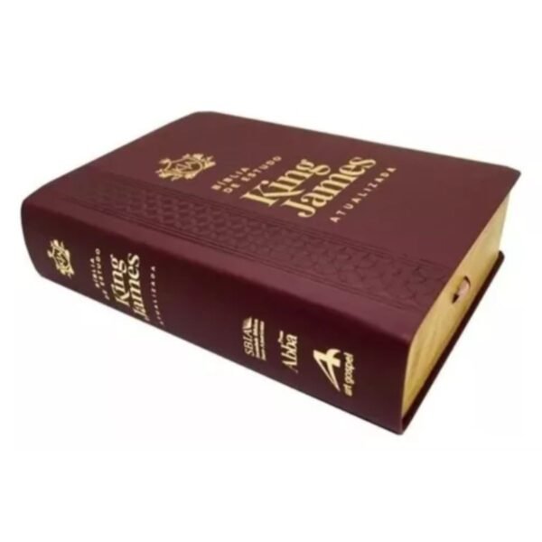 Biblia de Estudo King James Atualizada Vinho - Image 2