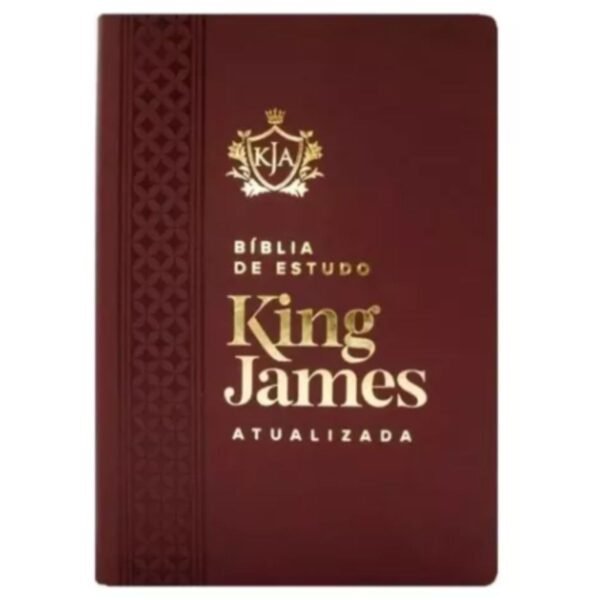 Biblia de Estudo King James Atualizada Vinho - Image 3