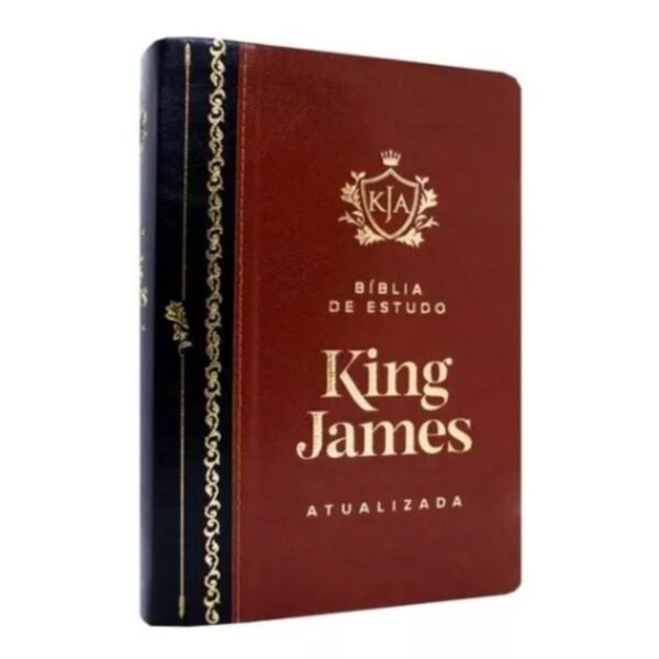 Bíblia De Estudo King James preta MARROM, de Art. Editora art