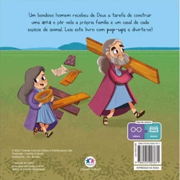 A Arca De Noé - Pop-ups Divertidos - Capa Dura Ciranda Cultural - Imagem 2