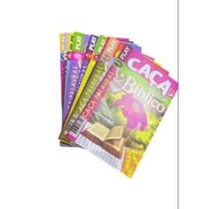 Caça Palavras Biblicos | Passa Tempo Cristão | Kit com 10 unidades