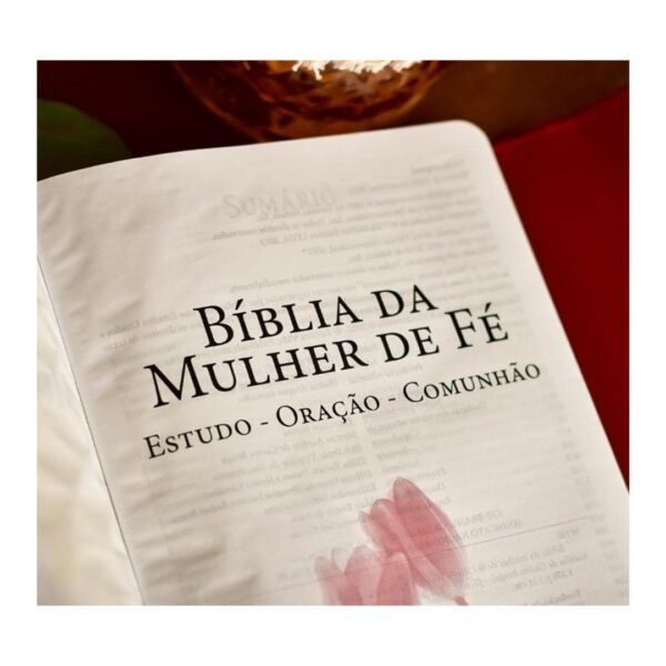 Biblia da Mulher de Fé - Lírios do Campo ( Laço) - Imagem 4