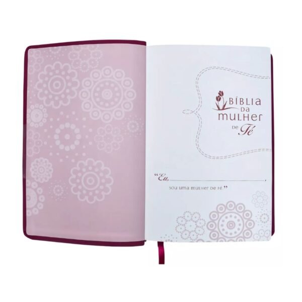 Biblia da Mulher de Fé - Rosa - Imagem 2