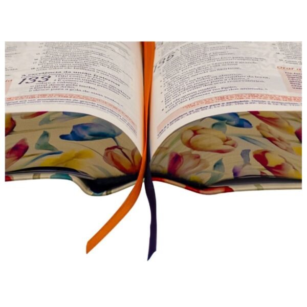 A Biblia da mulher | Leitura - Devocional - Estudo | Tulipa Laranja - Sem caixa - Imagem 4