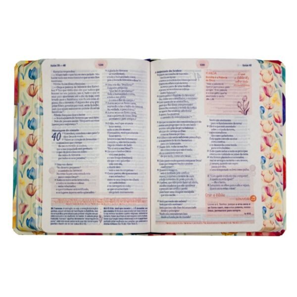 A Biblia da mulher | Leitura - Devocional - Estudo | Tulipa Laranja - Sem caixa - Imagem 3