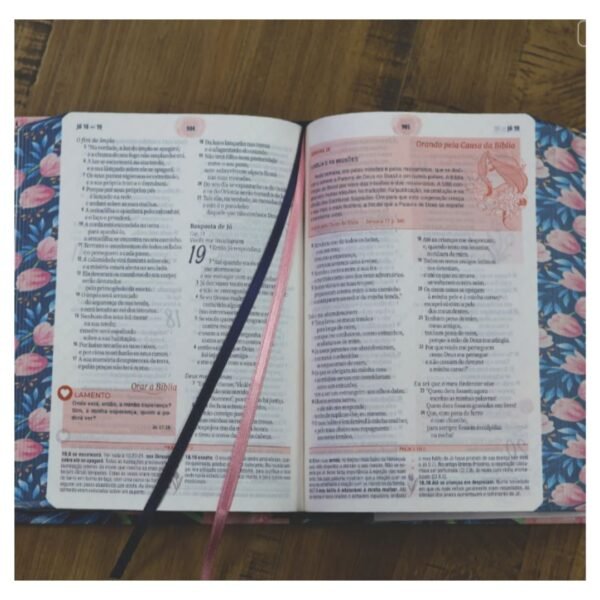 A Biblia da mulher | Leitura - Devocional - Estudo | Tulipa Azul - Sem caixa - Imagem 5