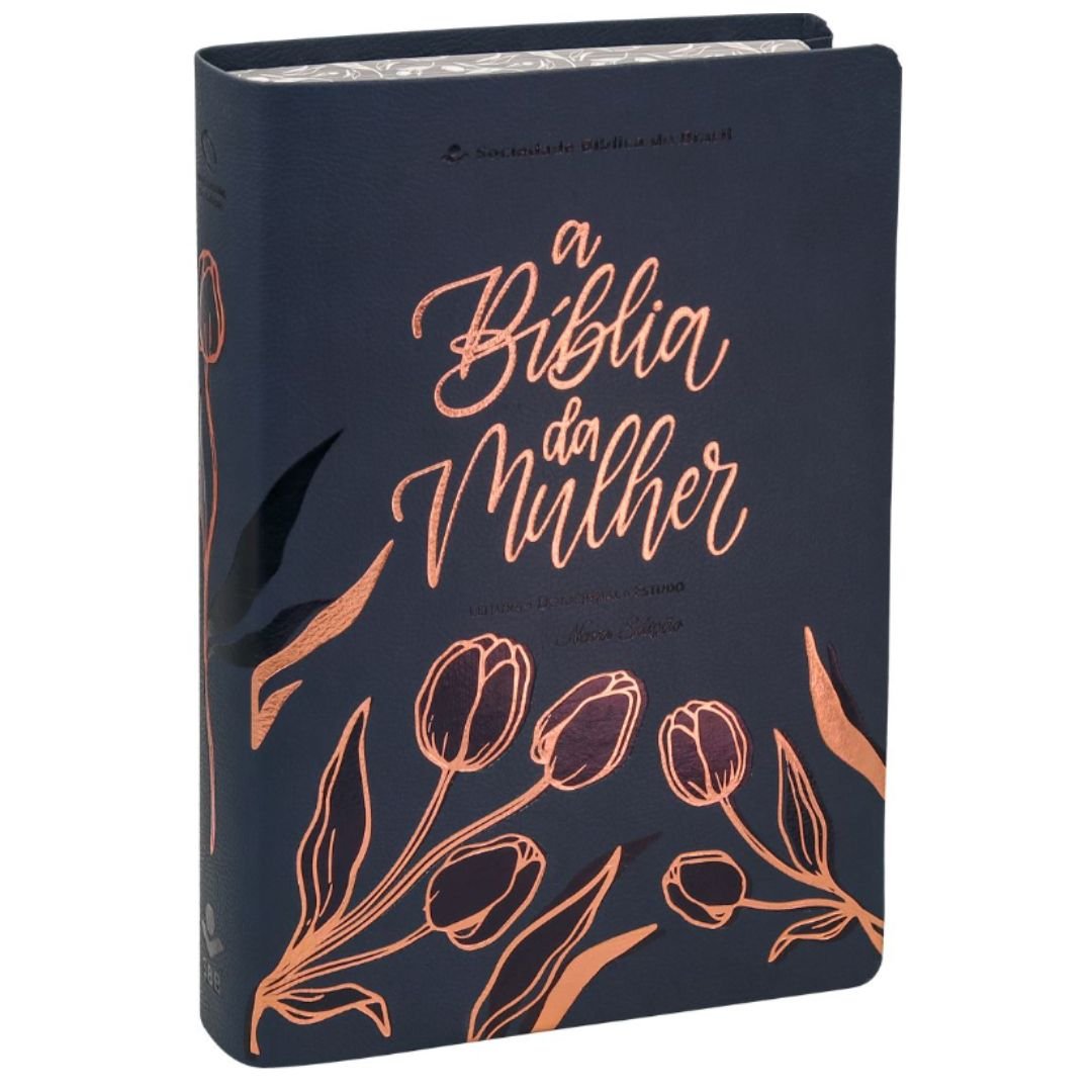 A Biblia da mulher | Leitura - Devocional - Estudo | Azul Aston - Sem caixa
