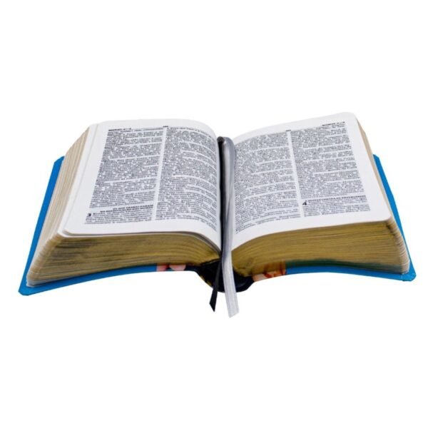 Biblia de Bolso Capa Semiflexivel | Azul Flor - Imagem 3