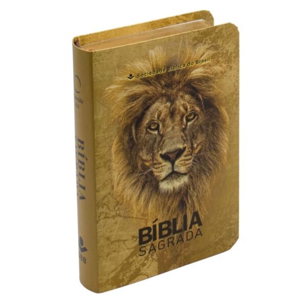 Biblia de Bolso Capa Semiflexivel | Leão Dourado