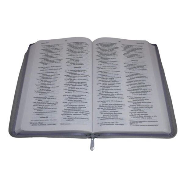 Biblia NVI Com Ziper Cinza | Ele não esta mais aqui - Imagem 4