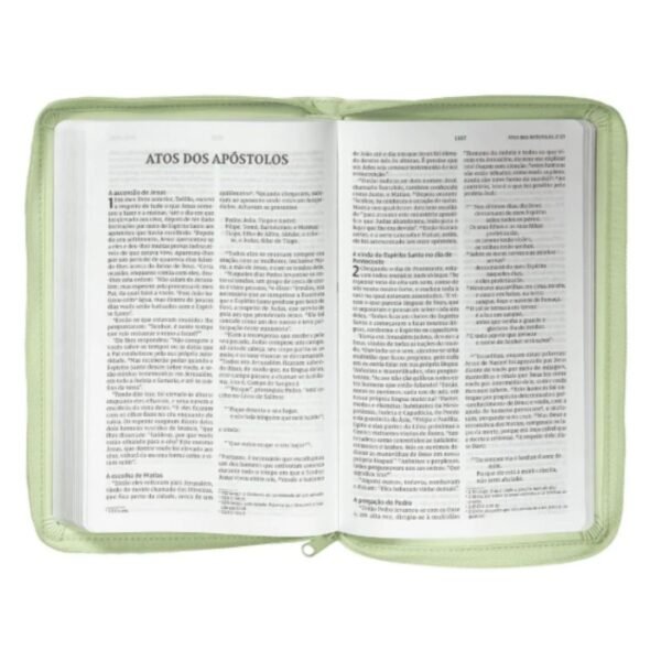Biblia NVI Com Ziper Verde | Rei de Israel - Imagem 2