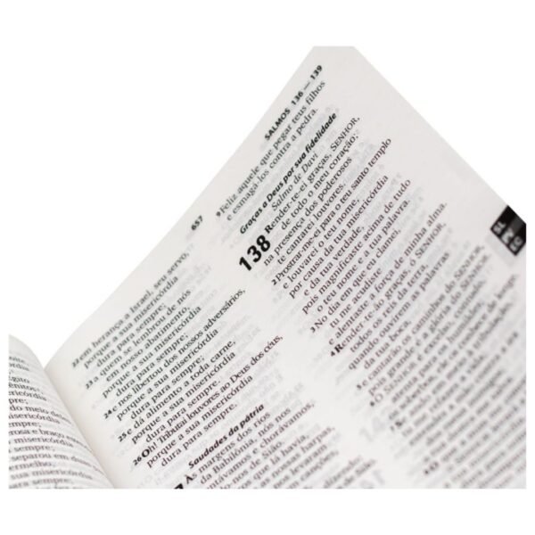 Biblia Letra Grande, Capa Preto, Indice Impresso, Ziper - Imagem 2