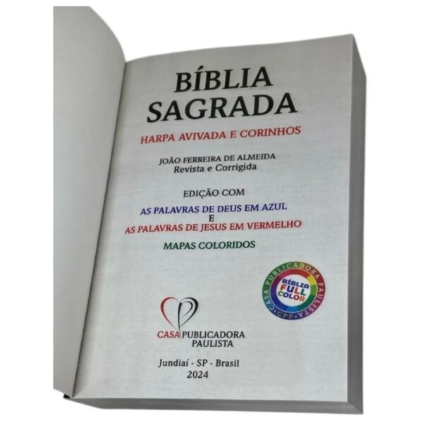 Kit 2 Bíblias Letra Gigante CPP | Leao Coroa e Leão Rosa  | Com Harpa - Imagem 2