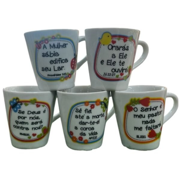 Canecas com versículos Bíblicos  | 120 ml | 1 unidade - Imagem 6