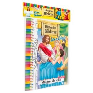 Histórias Bíblicas Para Ler E Colorir - Kit 10 Livros