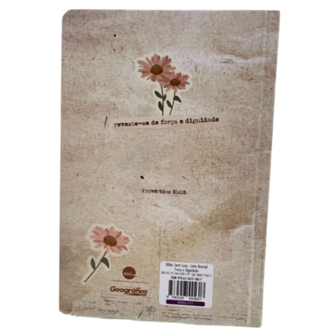 Bíblia Semi Luxo NVI - Letra Normal | Força e Dignidade - Imagem 6