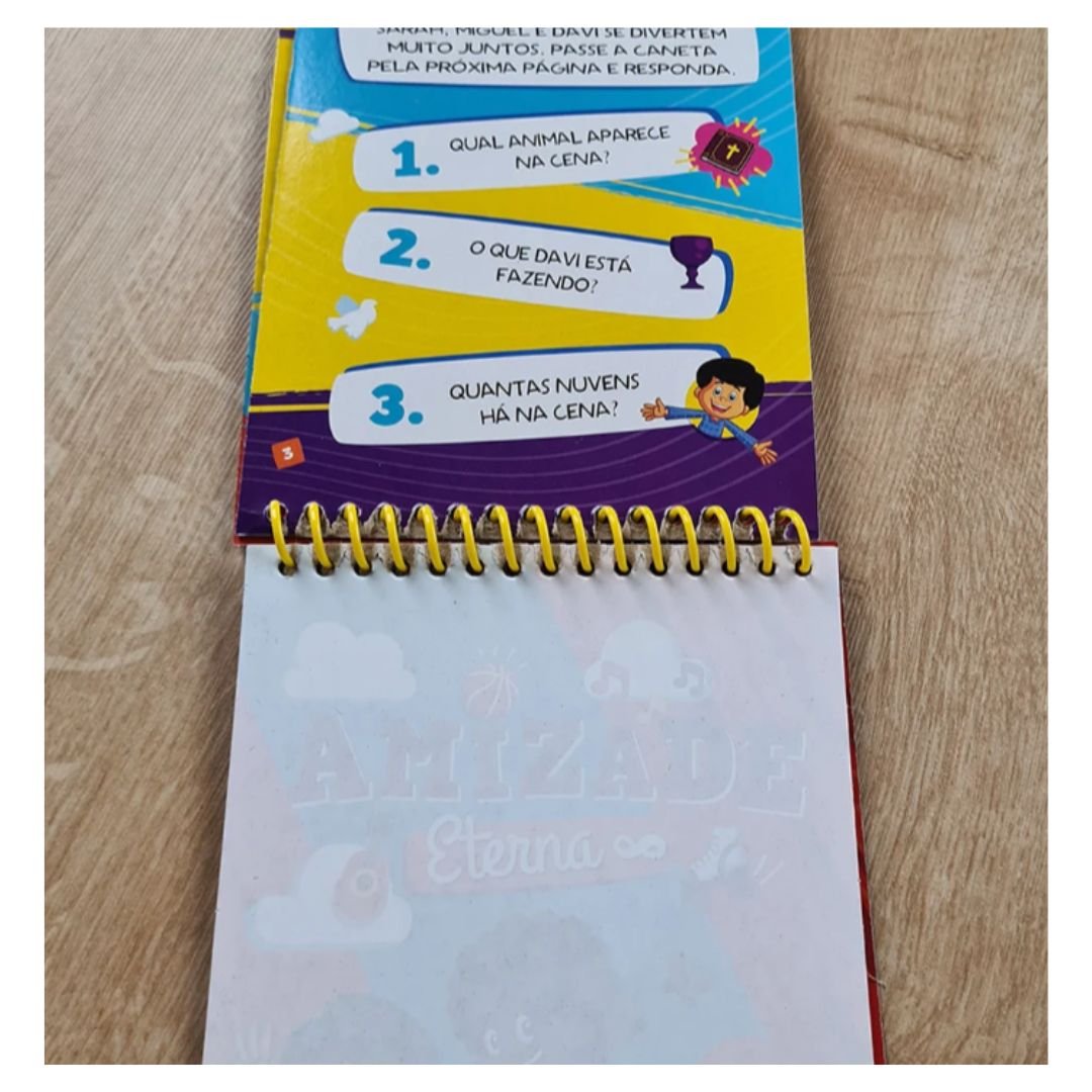 3 Palavrinhas - Deus é Nosso Amigo - Colorindo com agua - Imagem 2