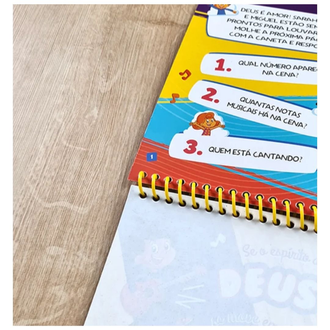 3 Palavrinhas - Deus é Nosso Amigo - Colorindo com agua - Imagem 4