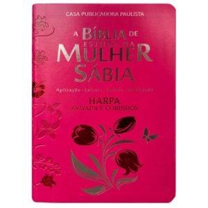 Bíblia Estudo Da Mulher Sábia | Com Harpa | Tulipa Pink