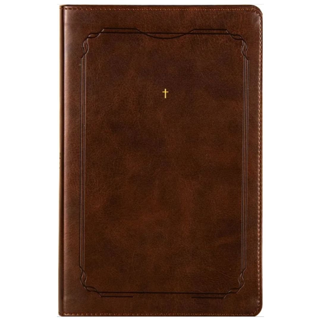 The Purpose Book Bíblia Almeida Século 21 - Capa Couro | Marrom