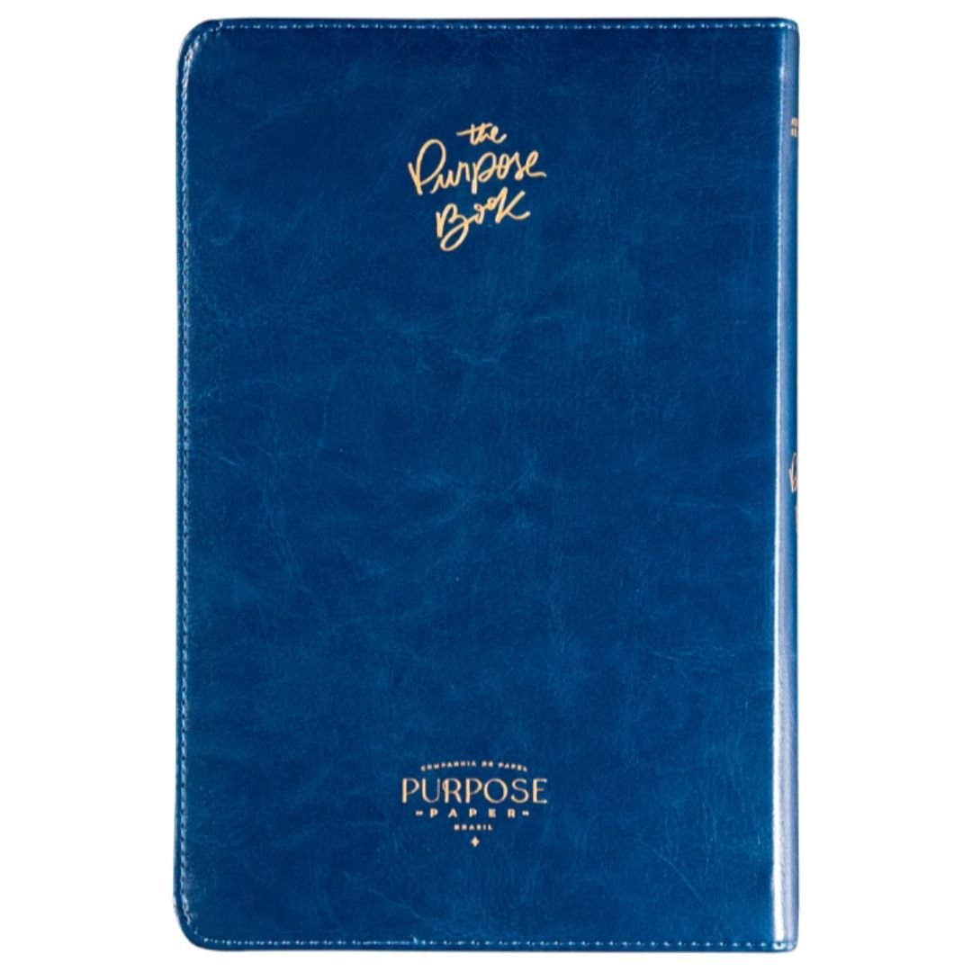 The Purpose Book Bíblia Almeida Século 21 - Capa Couro | Azul Reino - Imagem 4