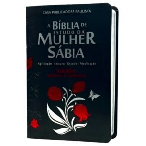 Bíblia Estudo Da Mulher Sábia | Com Harpa | Tulipa Preta