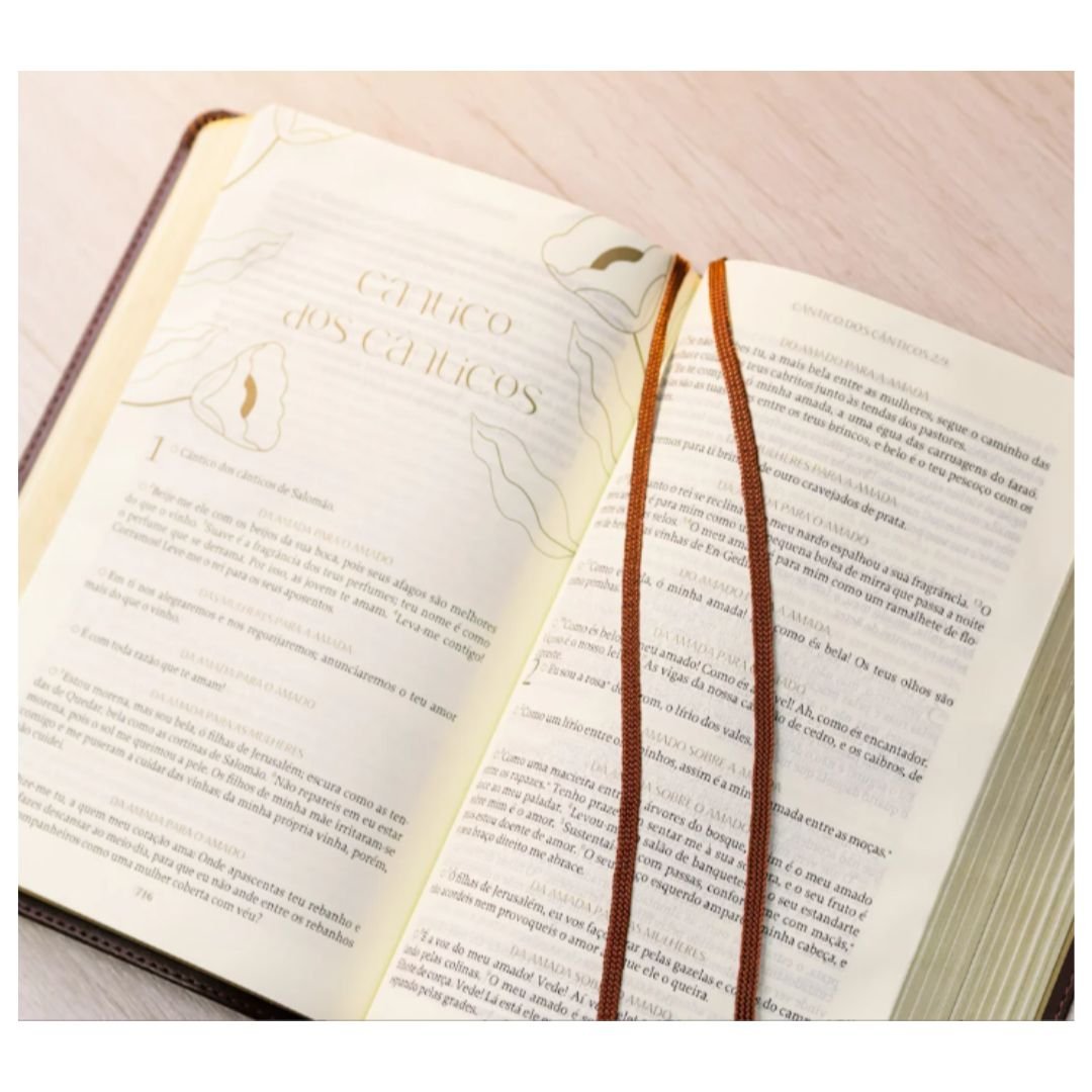 The Purpose Book Bíblia Almeida Século 21 - Capa Couro | Marrom - Imagem 2