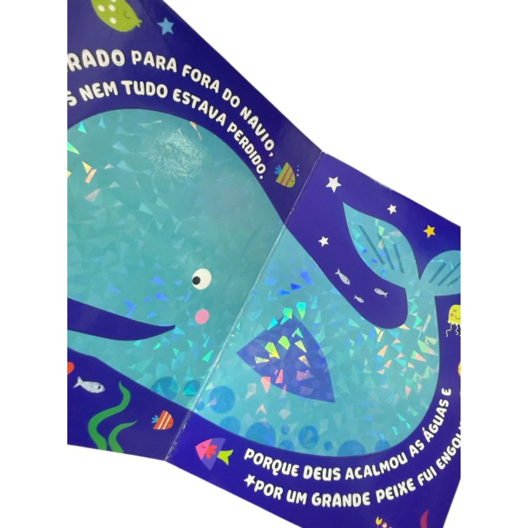 Livro Almofadado | Jonas e o Grande Peixe | Com alça - Imagem 4