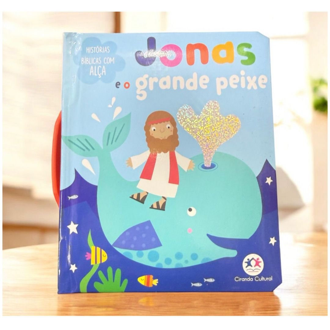 Livro Almofadado | Jonas e o Grande Peixe | Com alça - Imagem 2
