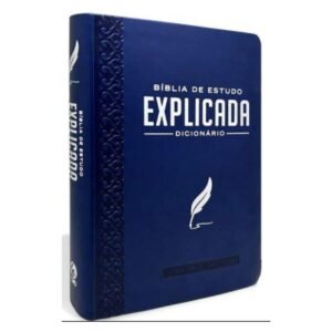 Biblia de Estudo Explicada com Dicionario | Azul