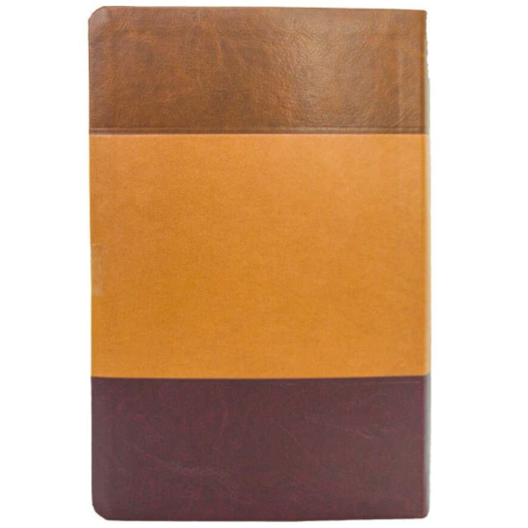 Bíblia De Estudo King James Atualizada | Caramelo, Marrom e vinho - Imagem 8