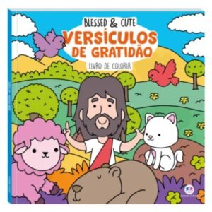 Blessed e Cute | Versículos de gratidão - Livro de Colorir