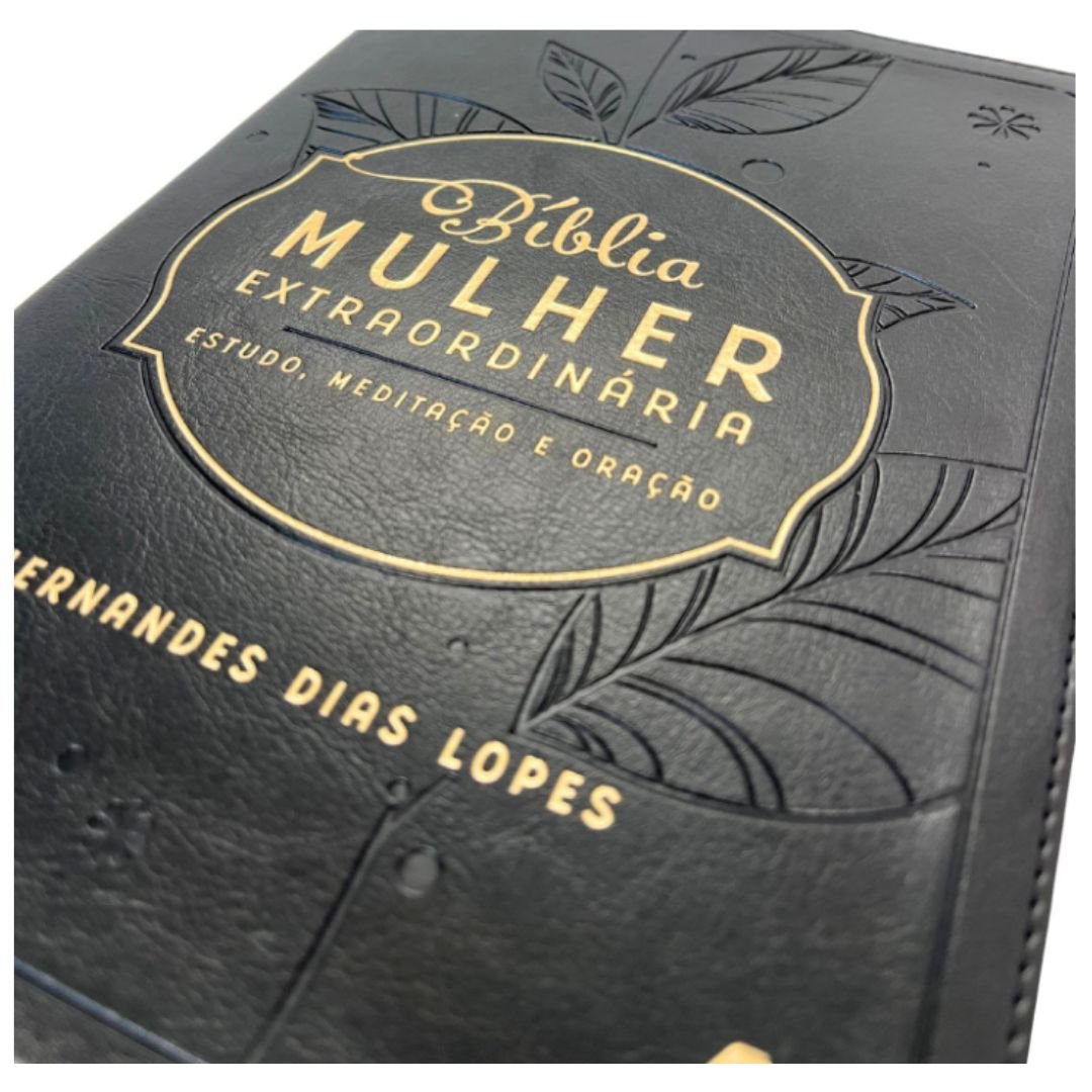 Bíblia Mulher Extraordinária | Estudo, Meditação e Oração - Preta - Imagem 6
