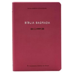 Bíblia Sagrada NAA Slim | Capa em couro sintético, PINK
