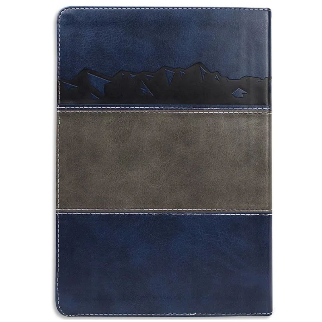 Biblia de Estudo Desafios de Todo Homem | Azul e Cinza - Imagem 9