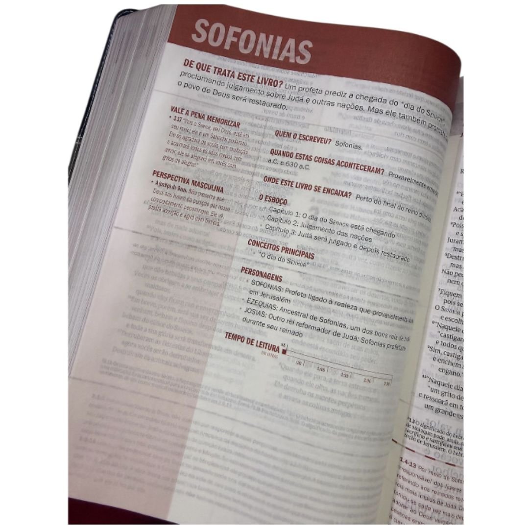 Biblia de Estudo Desafios de Todo Homem | Marrom - Imagem 7
