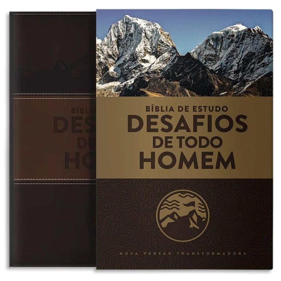Biblia de Estudo Desafios de Todo Homem | Marrom - Imagem 2