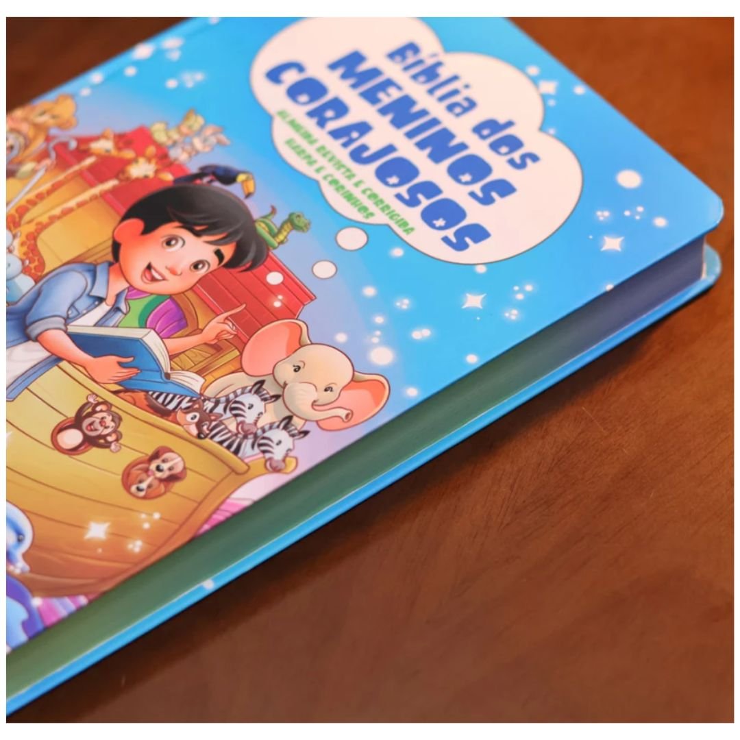 BÍBLIA DOS MENINOS CORAJOSOS - CAPA DURA - AZUL | COM HARPA - Imagem 11