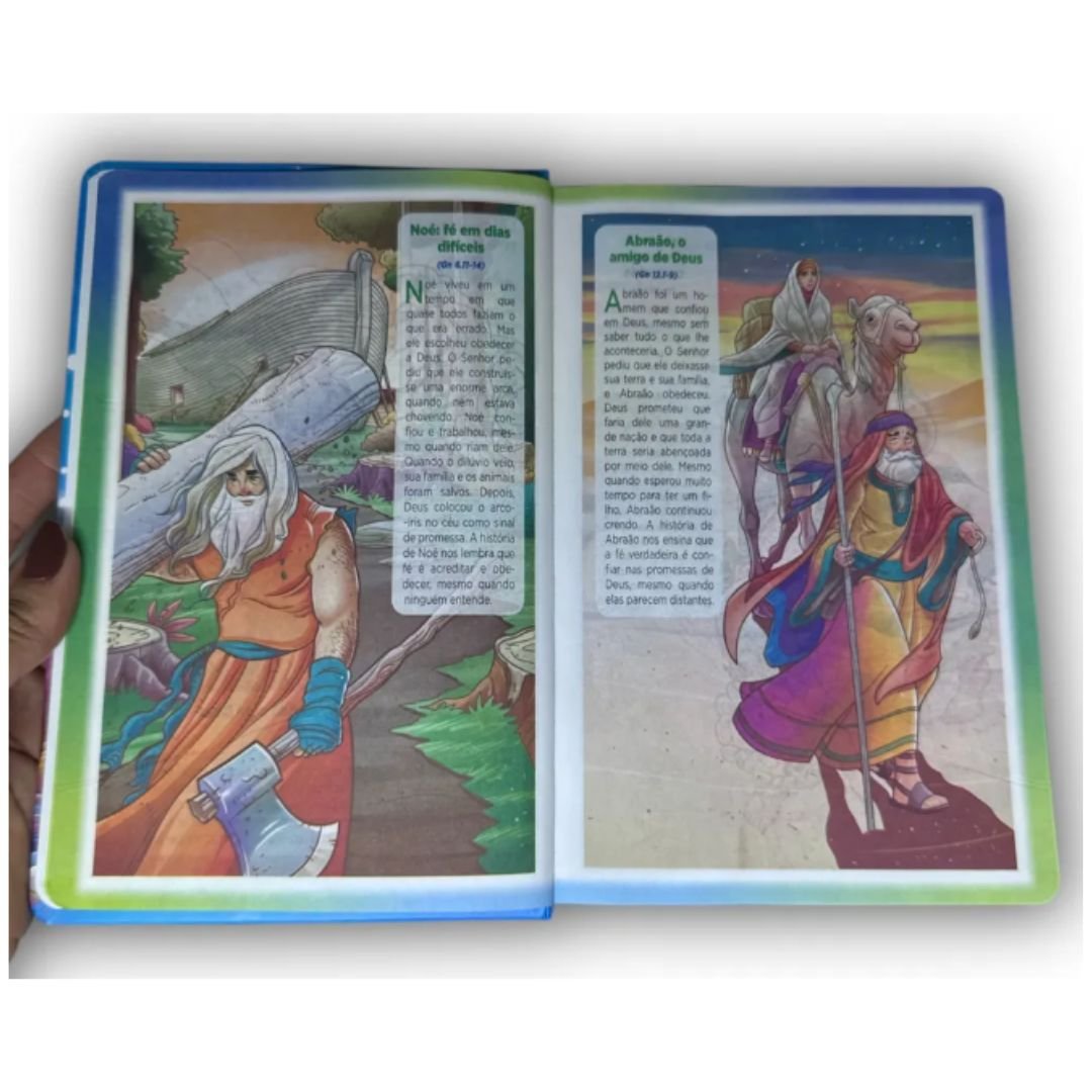 BÍBLIA DOS MENINOS CORAJOSOS - CAPA DURA - AZUL | COM HARPA - Imagem 9