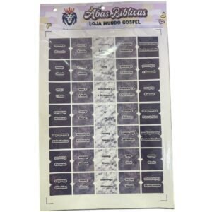 Abas Adesivas para Bíblia | Índice | Marmore