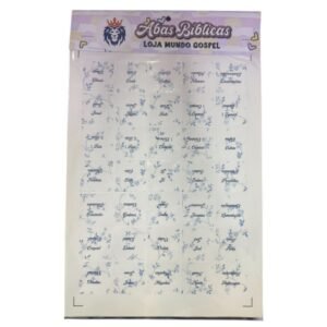 Abas Adesivas para Bíblia | Índice | Floral Azul