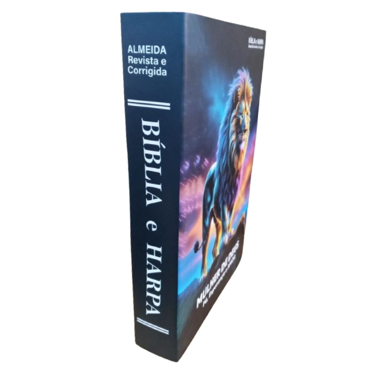 Bíblia capa dura com harpa, Com índice - Mulher de Deus - Fé - Esperança -Amor - Imagem 4