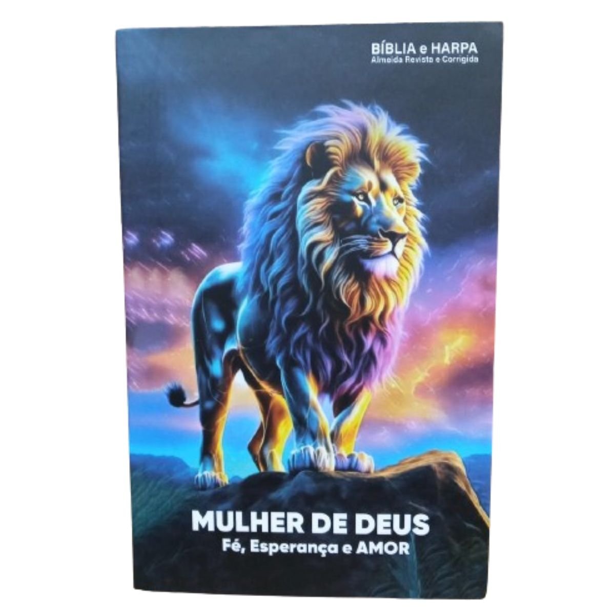 Bíblia capa dura com harpa, Com índice - Mulher de Deus - Fé - Esperança -Amor - Imagem 5