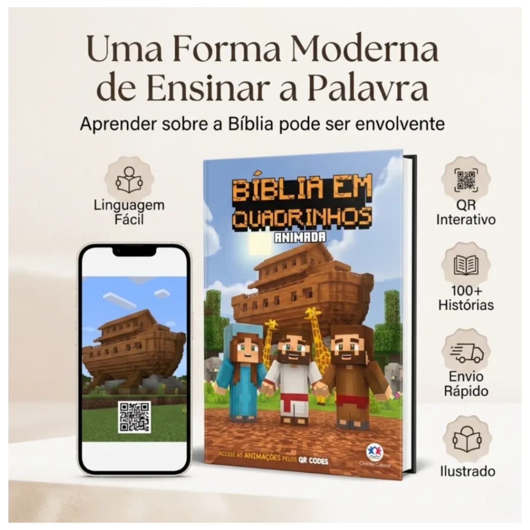 Biblia em Quadrinhos Animada | Com QR CODES - Imagem 5