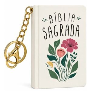 Bíblia Chaveiro | Flor NVT